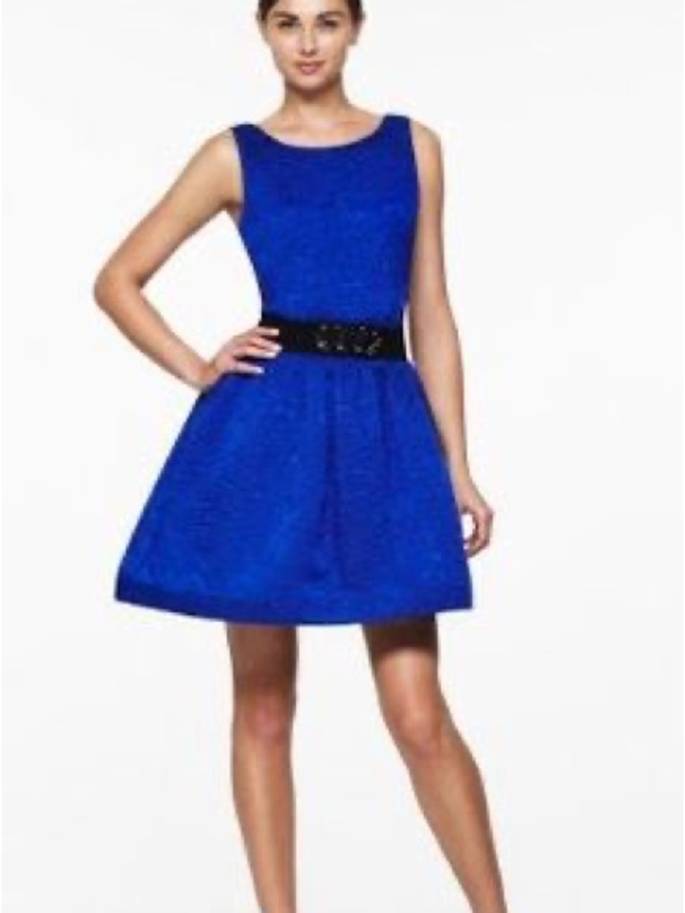 BCBGMaxazria mini dress with belt - Cobalt blue - XXS